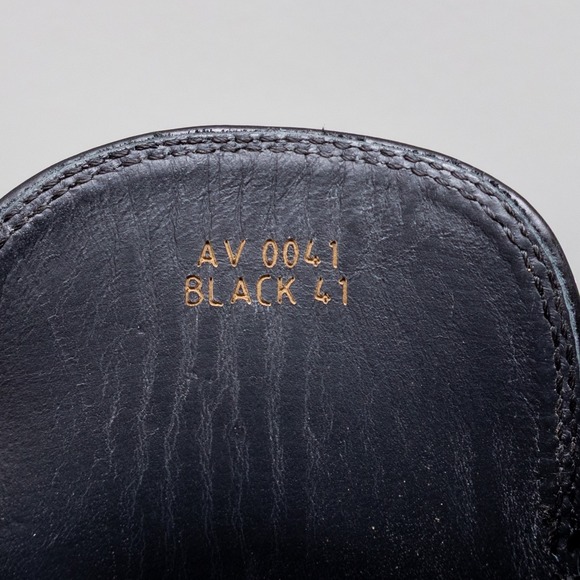 Alessandro Vasini Men's Black SPAZZOLATO Leather Monk Strap Shoes US 8 - Picture 12 of 13